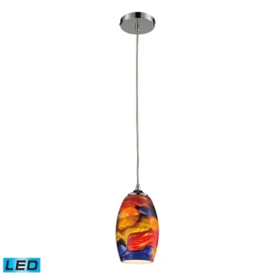 Elk Lighting 1 Light Pendant In Polished Chrome