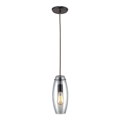 Elk Lighting Menlow Park 1-light Pendant In Oiled Bronze