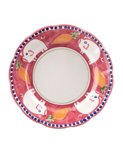 Vietri Campagna Salad Plate In Red