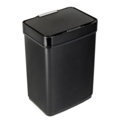 Honey Can Do 50l Stainless Steel Trash Can With Motion Sensor In Black
