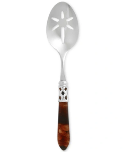 Vietri Aladdin Brilliant Slotted Serving Spoon In Med Brown