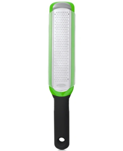 Oxo Good Grips Handheld Etched Zester In Green