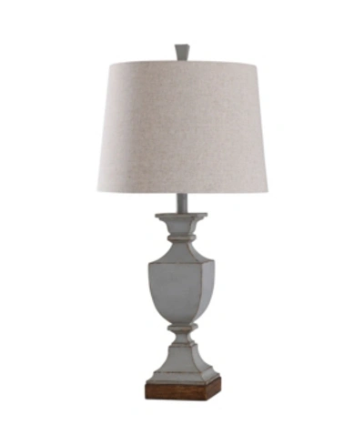 Stylecraft Oldbury Classic Traditional Weathered Finish Table Lamp In Gray