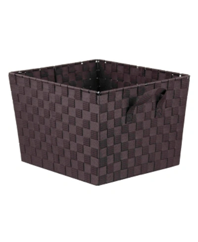 Home Basics X-large Polyester Woven Strap Open Bin