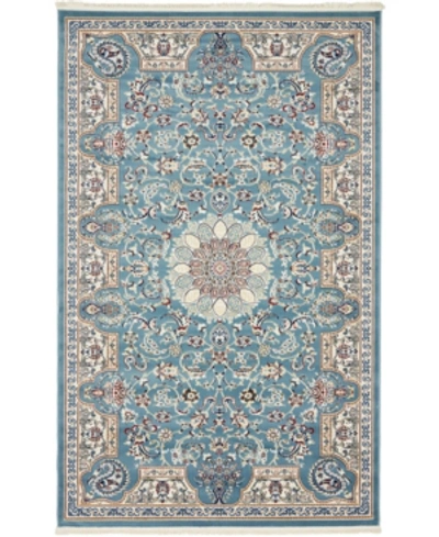 Bridgeport Home Zara Zar5 5' X 8' Area Rug In Blue