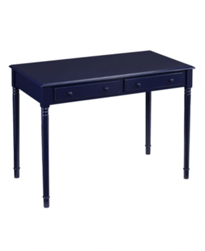 Southern Enterprises Schmidt Farmhouse Desk In Navy