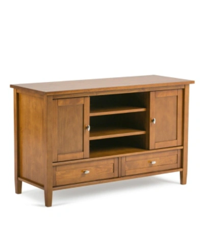 Simpli Home Warm Shaker Tv Stand In Light Brow