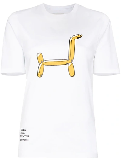 Kirin Balloon Animal Crew Neck T-shirt In White