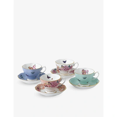 Royal Albert Friendship Bone China Teacups And Saucers Set Of Four