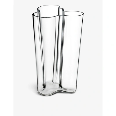 Iittala Aalto Hand-blown Glass Vase 25cm In Clear