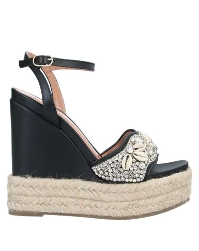 Twinset Sandals In Black