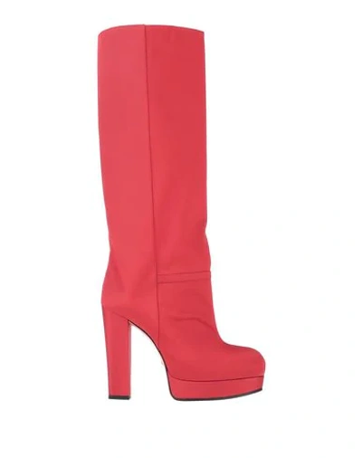 Gucci Boots In Red