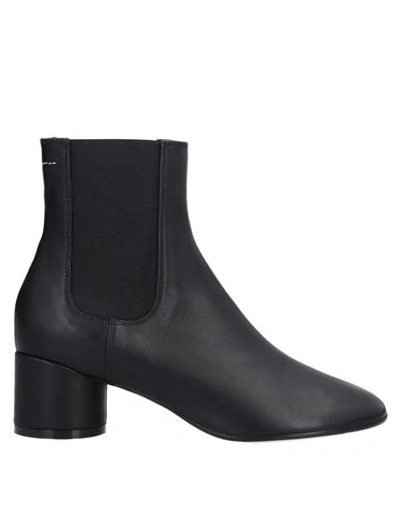 Mm6 Maison Margiela Ankle Boot In Black