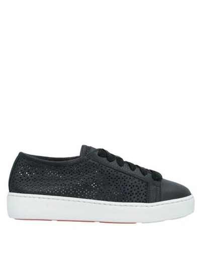 Santoni Sneakers In Black