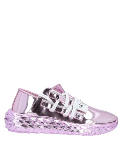 Giuseppe Zanotti Sneakers In Light Purple