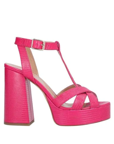 Twinset Sandals In Red