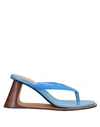 Marni Toe Strap Sandals In Azure