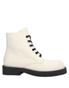 Marni Ankle Boots In Ivory