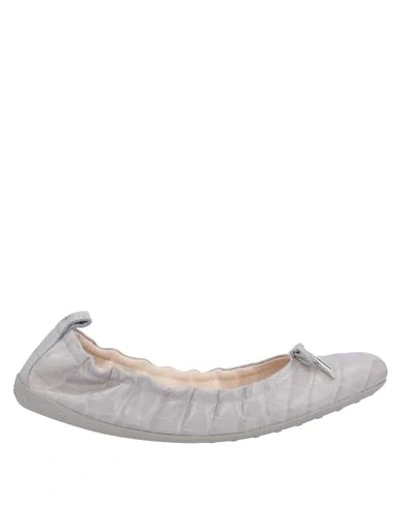 Tod's Ballet Flats In Grey