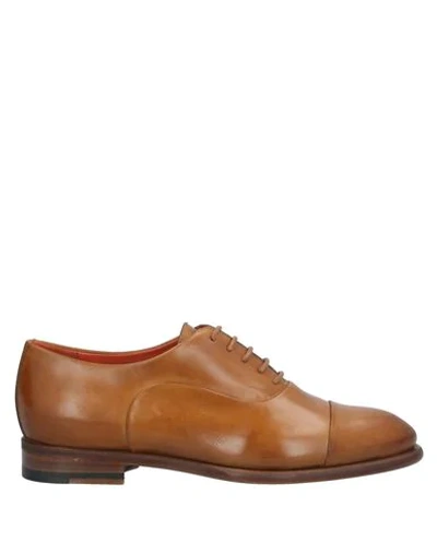 Santoni Lace-up Shoes In Brown
