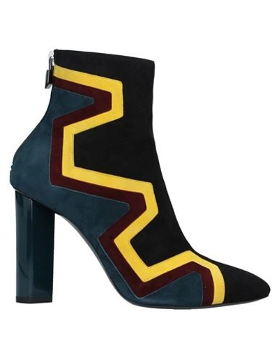 Pierre Hardy Ankle Boots In Deep Jade