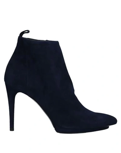 Balenciaga Ankle Boots In Dark Blue