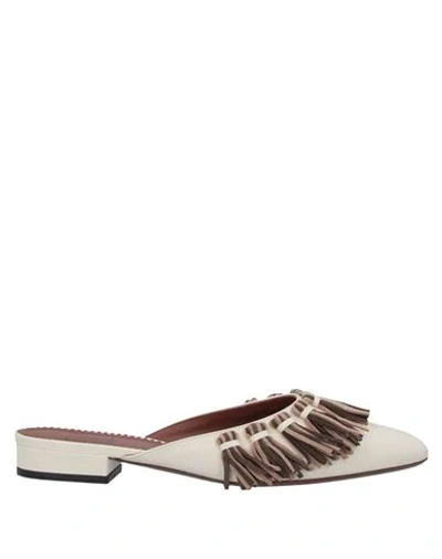 L'autre Chose L' Autre Chose Woman Mules & Clogs Ivory Size 7 Leather In White