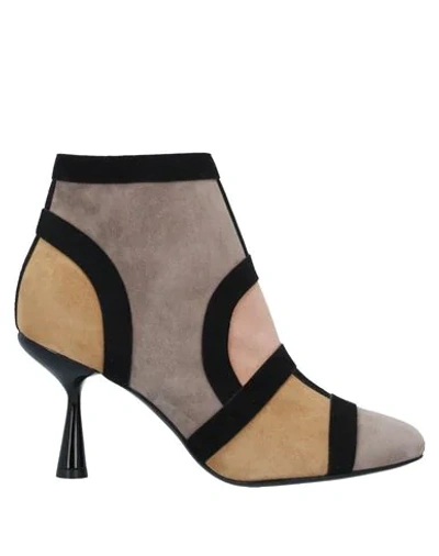 Pierre Hardy Ankle Boots In Grey