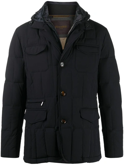 Moorer Francesco Padded Jacket In Blue