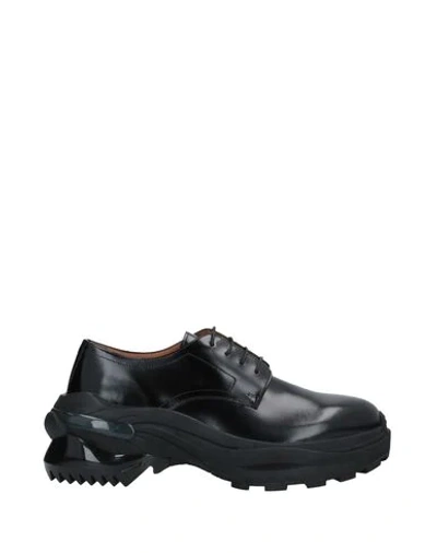 Maison Margiela Lace-up Shoes In Black