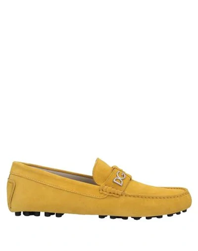 Dolce & Gabbana Loafers In Yellow