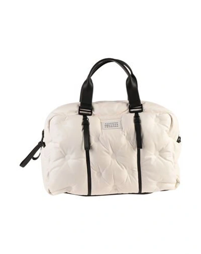 Maison Margiela Travel Duffel Bags In White