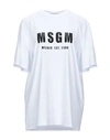 Msgm T-shirts In White