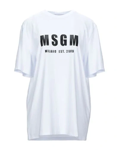 Msgm T-shirts In White