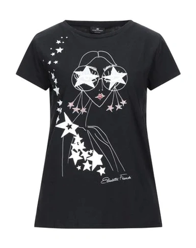 Elisabetta Franchi T-shirt In Black