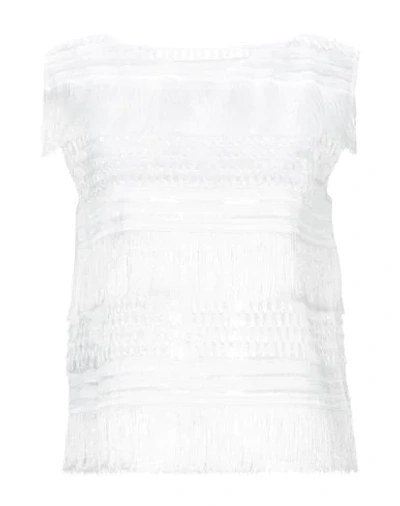 Alberta Ferretti Tops In White