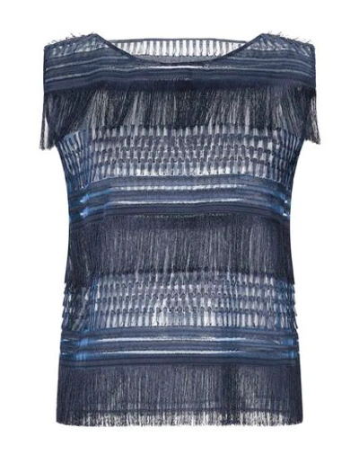 Alberta Ferretti Tops In Blue