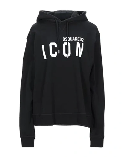 Dsquared2 Hooded Sweatshirt In Black