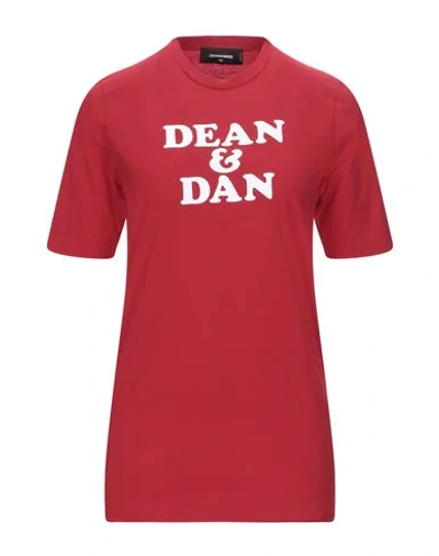 Dsquared2 T-shirts In Red