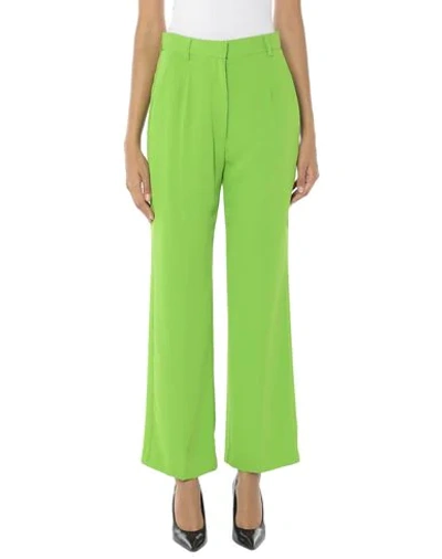 Mm6 Maison Margiela Pants In Acid Green