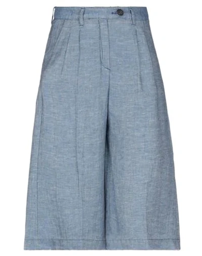 Massimo Alba Cropped Pants In Blue