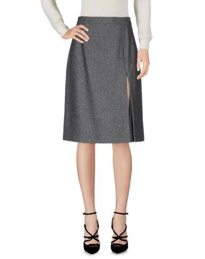 Michael Kors Knee Length Skirt In Grey