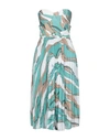 Elisabetta Franchi Midi Dresses In Light Green