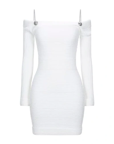 Balmain Short Dresses In White