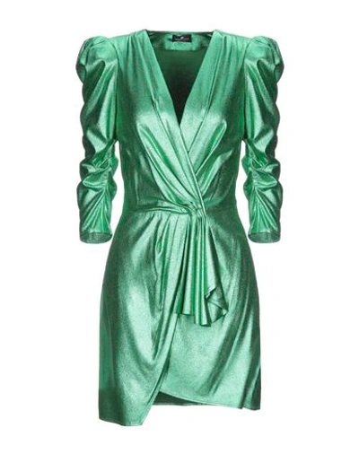 Elisabetta Franchi Short Dresses In Green