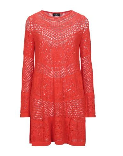 Elisabetta Franchi Short Dresses In Red