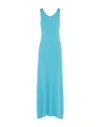 Issey Miyake Long Dress In Turquoise