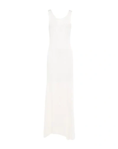 Issey Miyake Long Dresses In White