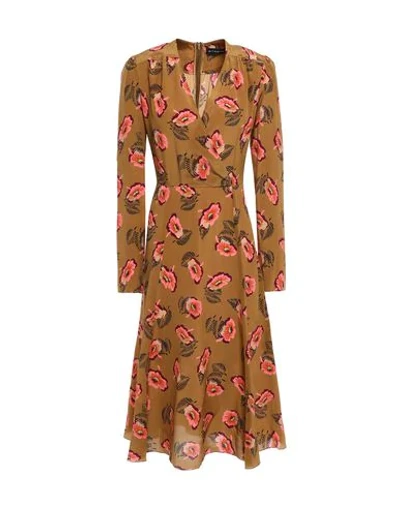 Etro Knee-length Dress In Brown