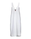 Maison Margiela Midi Dresses In White